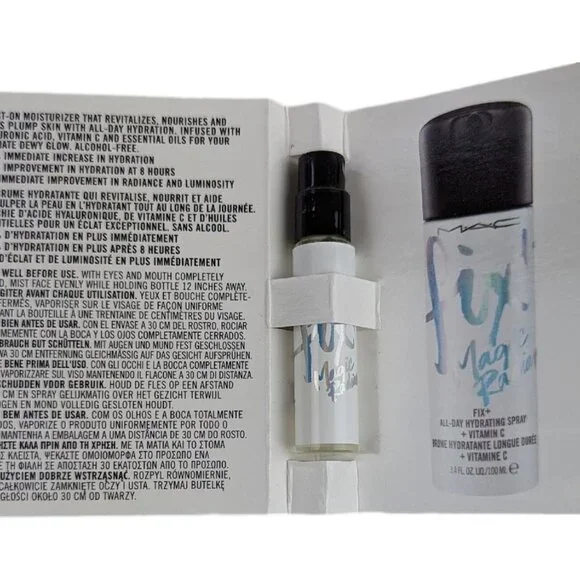 3X MAC Fix+ Magic Radiance All-Day Hydrating Spray + Vitamin C  2.5ml Travel Siz - Picture 2 of 3